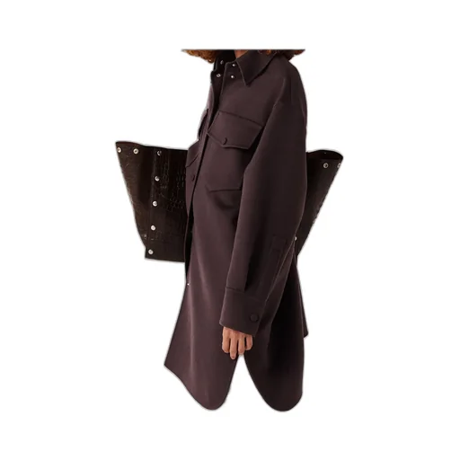 Press-Stud Fastening Overshirt