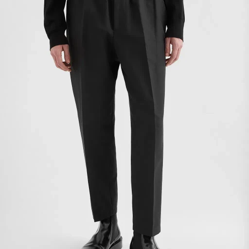 Lightweight Cotton Tapered Trousers