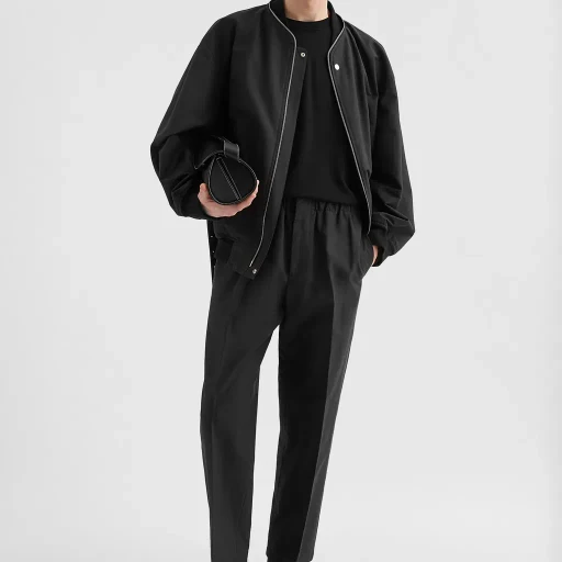Lightweight Cotton Tapered Trousers