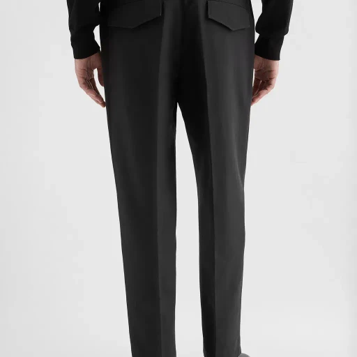 Lightweight Cotton Tapered Trousers