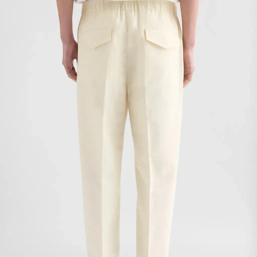 Lightweight Cotton Tapered Trousers