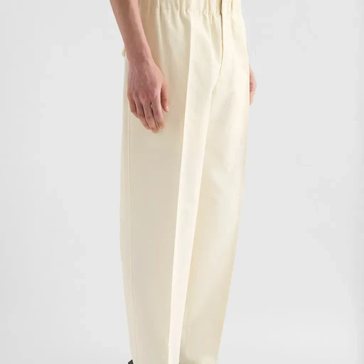 Lightweight Cotton Tapered Trousers