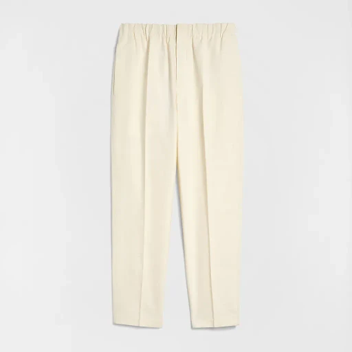 Lightweight Cotton Tapered Trousers