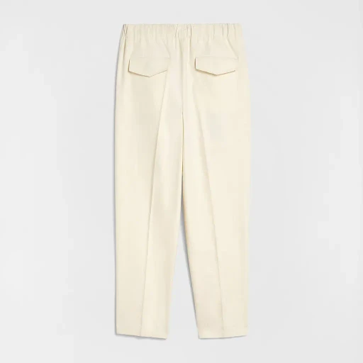 Lightweight Cotton Tapered Trousers