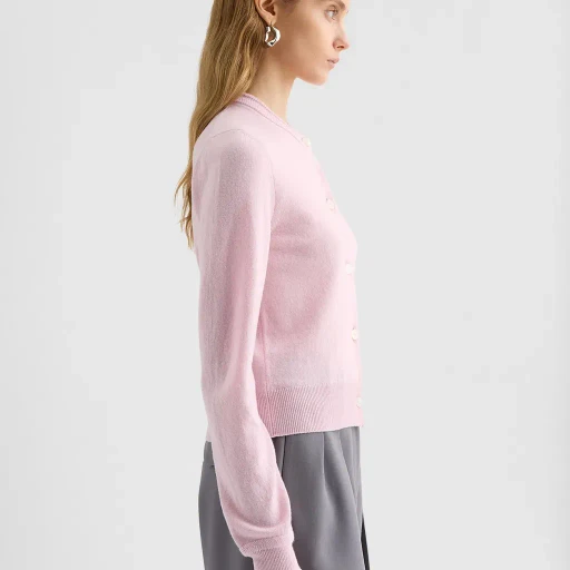 Lightweight Wool Crew-Neck Cardigan