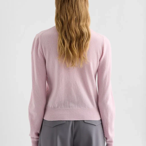 Lightweight Wool Crew-Neck Cardigan