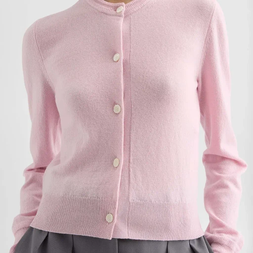 Lightweight Wool Crew-Neck Cardigan