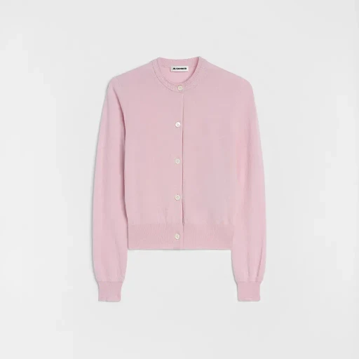 Lightweight Wool Crew-Neck Cardigan