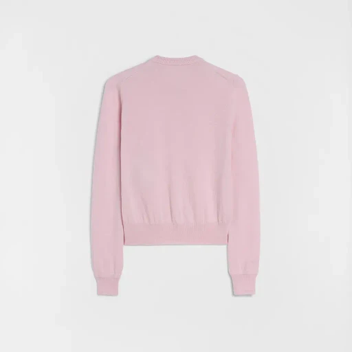Lightweight Wool Crew-Neck Cardigan
