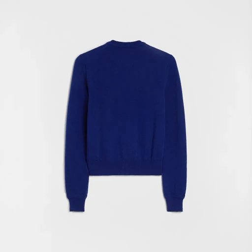 Lightweight Wool Crew-Neck Cardigan