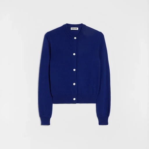 Lightweight Wool Crew-Neck Cardigan
