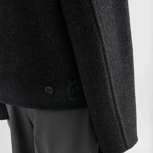 Lightweight Textured Wool Blouson