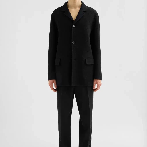 Lightweight Wool Gabardine Tapered Trousers