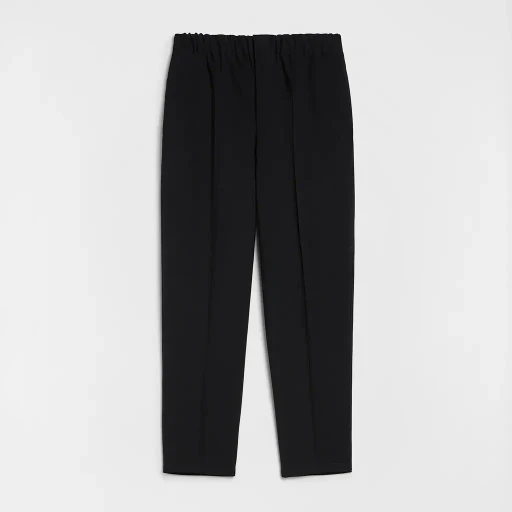 Lightweight Wool Gabardine Tapered Trousers