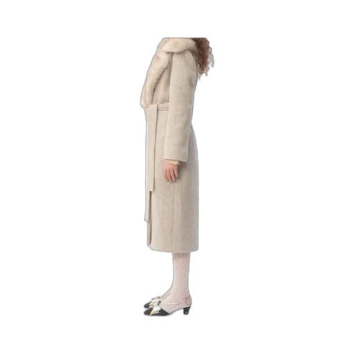 Valentino	Open Front Belted Coat