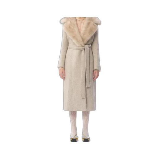 Valentino	Open Front Belted Coat