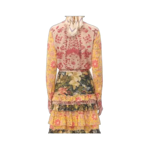 Shirt In Mussola Paisley Speculare Voyage Imaginaire