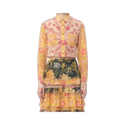 Shirt In Mussola Paisley Speculare Voyage Imaginaire
