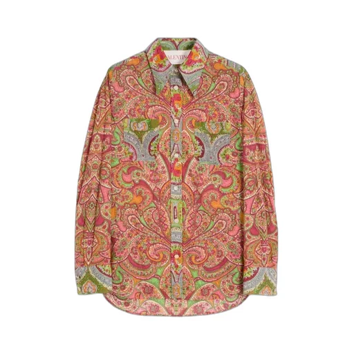 Valentino All-Over Patterned Button-Up Shirt