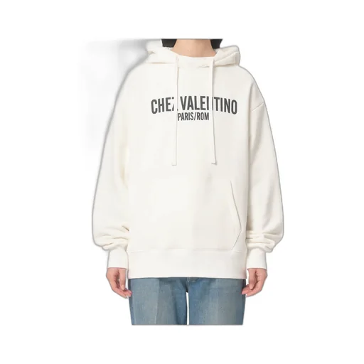 Valentino Logo Printed Drawstring Hoodie