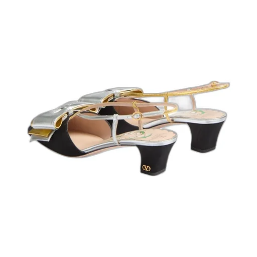 Valentino Bowow Crossover Strap Slingback Pumps