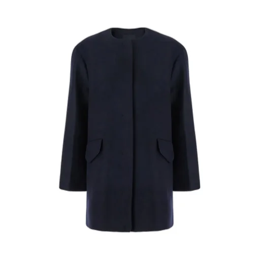 Theory Crewneck Long-Sleeved Coat