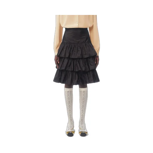 Valentino High Waist Ruffled Skirt