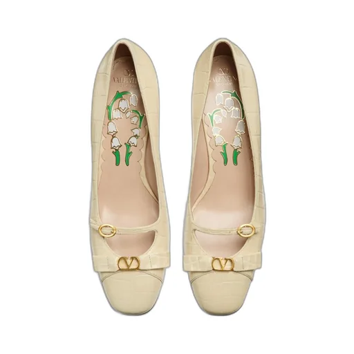 Valentino Bowow Dcollet Square Toe Pumps