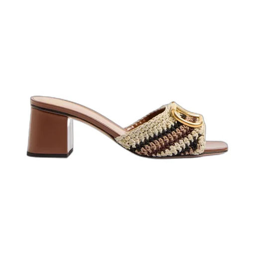 Vlogo Signature Slide Sandal With Crochet Embroidery 60Mm