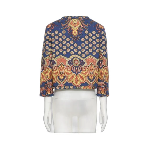 Valentino All-Over Patterned Crewneck Jacket