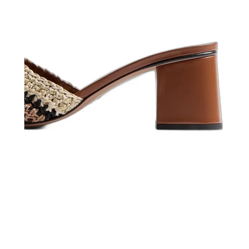 Vlogo Signature Slide Sandal With Crochet Embroidery 60Mm