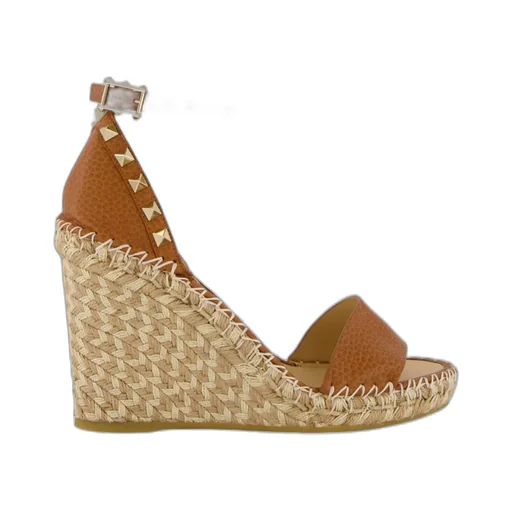 Valentino Garavani Rockstud Open Toe Wedged Sandals