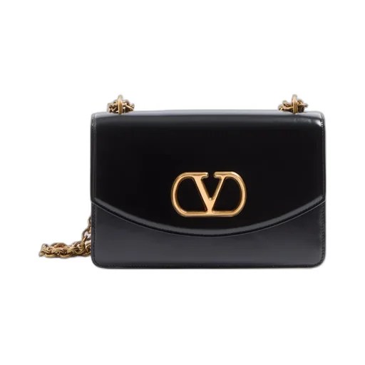 Valentino Vain Logo Plaque Shoulder Bag