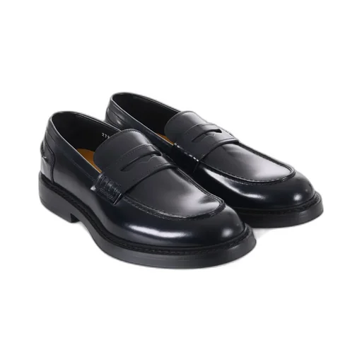 Doucal's High-Shine Slip-On Loafers