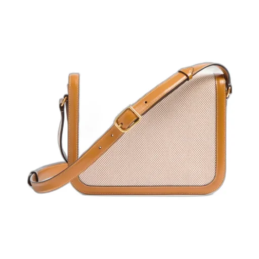 Valentino Logo Plaque Foldover Top Shoulder Bag