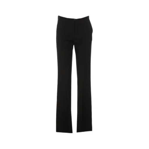 Flannel Pinstripe-Print Tailored Trousers