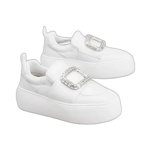 Roger Vivier Viv' Up Embellished Buckle Sneakers