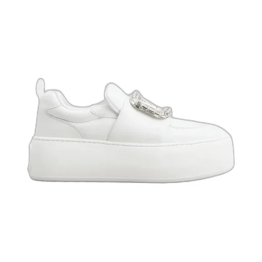 Roger Vivier Viv' Up Embellished Buckle Sneakers