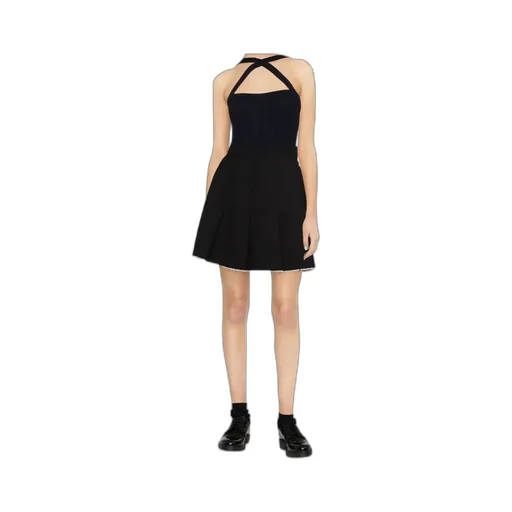 Patou Cross-Strap Cable Knitted Top