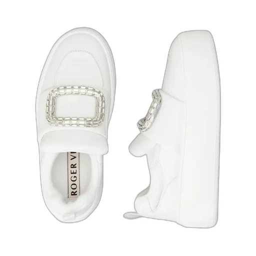 Roger Vivier Viv' Up Embellished Buckle Sneakers