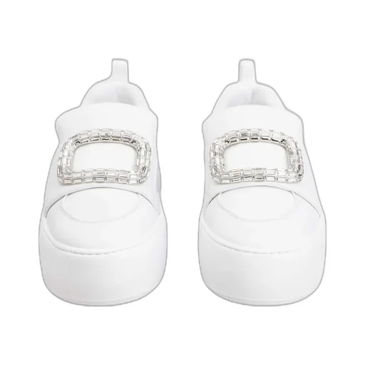 Roger Vivier Viv' Up Embellished Buckle Sneakers