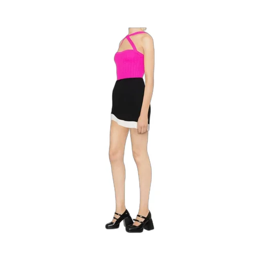 Patou Cross-Strap Cable Knitted Top