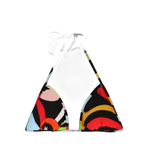 Marmo-Print Bikini Top