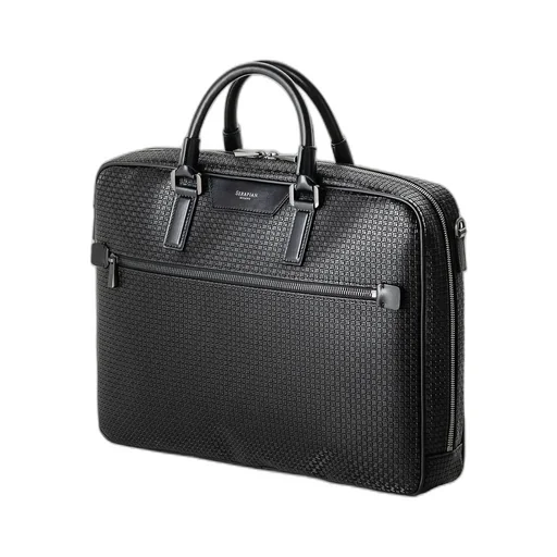 Serapian Zip-Up Slim Briefcase