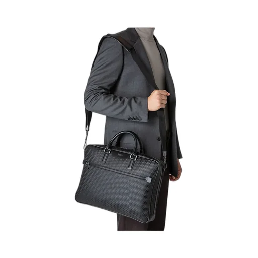 Serapian Zip-Up Slim Briefcase