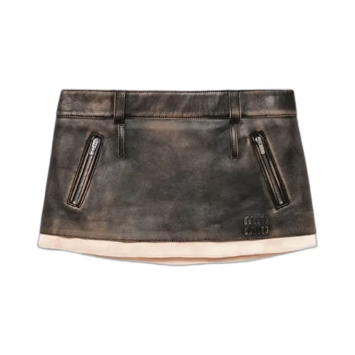 Leather Mini Skirt