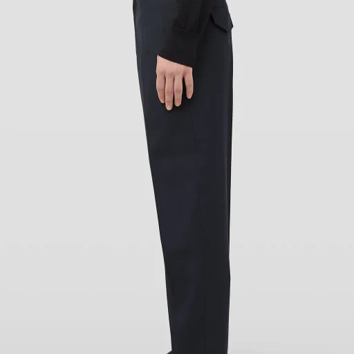 Lightweight Wool Gabardine Tapered Trousers