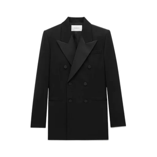 Saint Laurent Double-Breasted Tuxedo Jacket