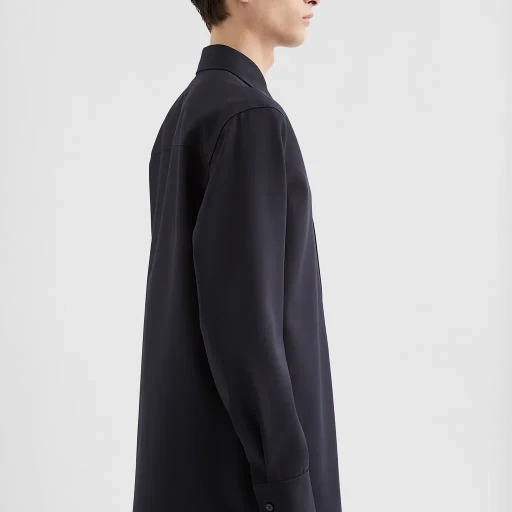 Lightweight Wool Gabardine Shirt