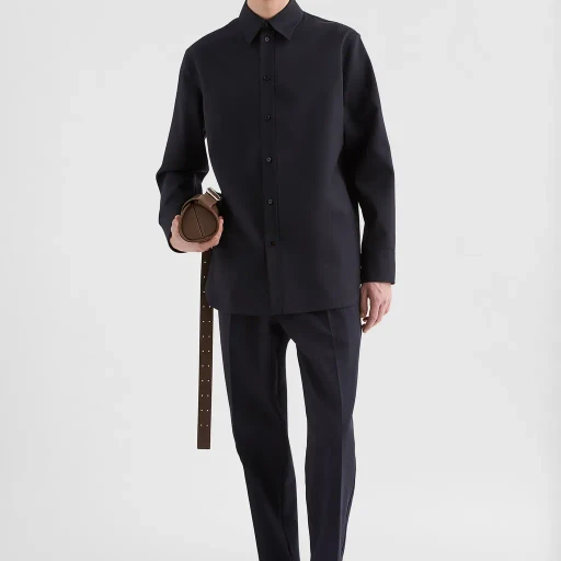 Lightweight Wool Gabardine Shirt